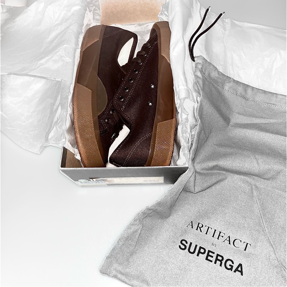 Superga by Artifact Brown Canvas Sneakers 2431 SKTR Chino